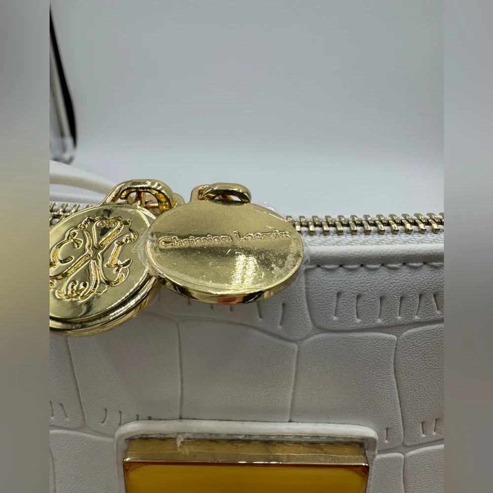 Christian Lacroix Vegan Croc Print Satchel